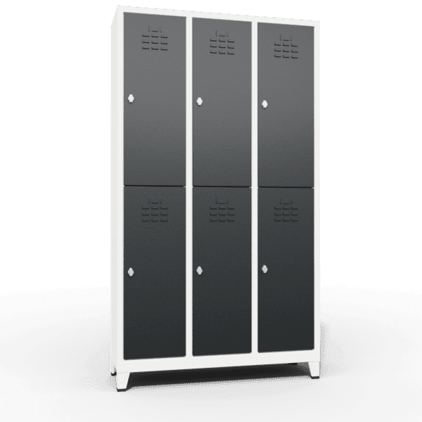 locker double tier 6 door